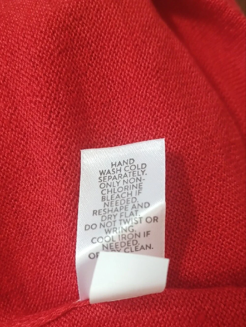 NWT Women's Open-Front Red Sweater Cardigan